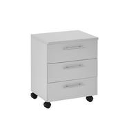 ROLLCONTAINER Grau  - Silberfarben/Grau, MODERN, Holzwerkstoff/Kunststoff (40/56/39cm) - Carryhome