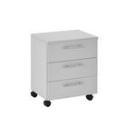 ROLLCONTAINER 40/56/39 cm  - Silberfarben/Grau, MODERN, Holzwerkstoff/Kunststoff (40/56/39cm) - Carryhome