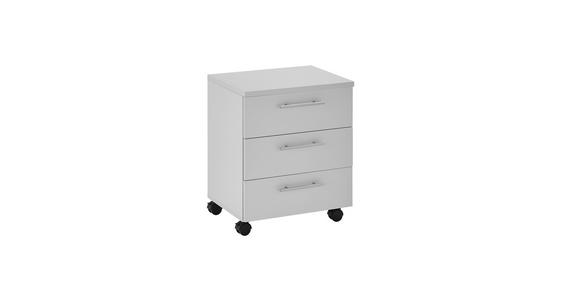 ROLLCONTAINER 40/56/39 cm  - Silberfarben/Grau, MODERN, Holzwerkstoff/Kunststoff (40/56/39cm) - Carryhome