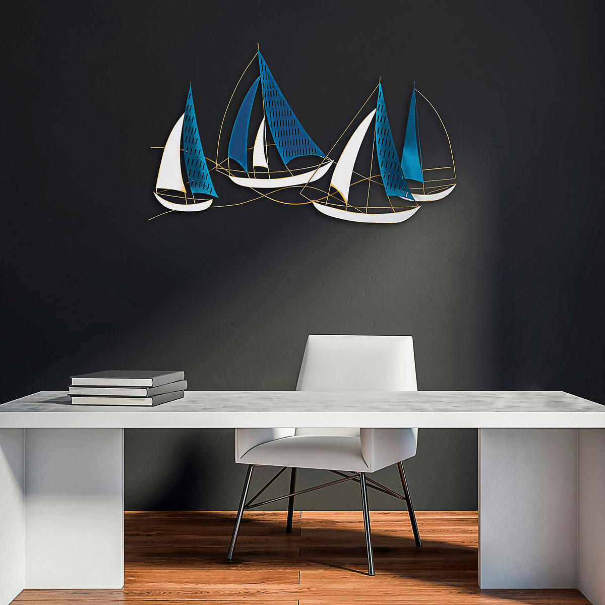 METALLBILD  - Multicolor, Basics, Metall (126/70cm)