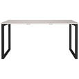 SCHREIBTISCH 160/80/75 cm, Schwarz, Kaschmir, in verschiedenen Holz-Dekoren erhältlich, justierbare Füße  - Kaschmir/Schwarz, MODERN, Holzwerkstoff/Metall (160/80/75cm) - Novel