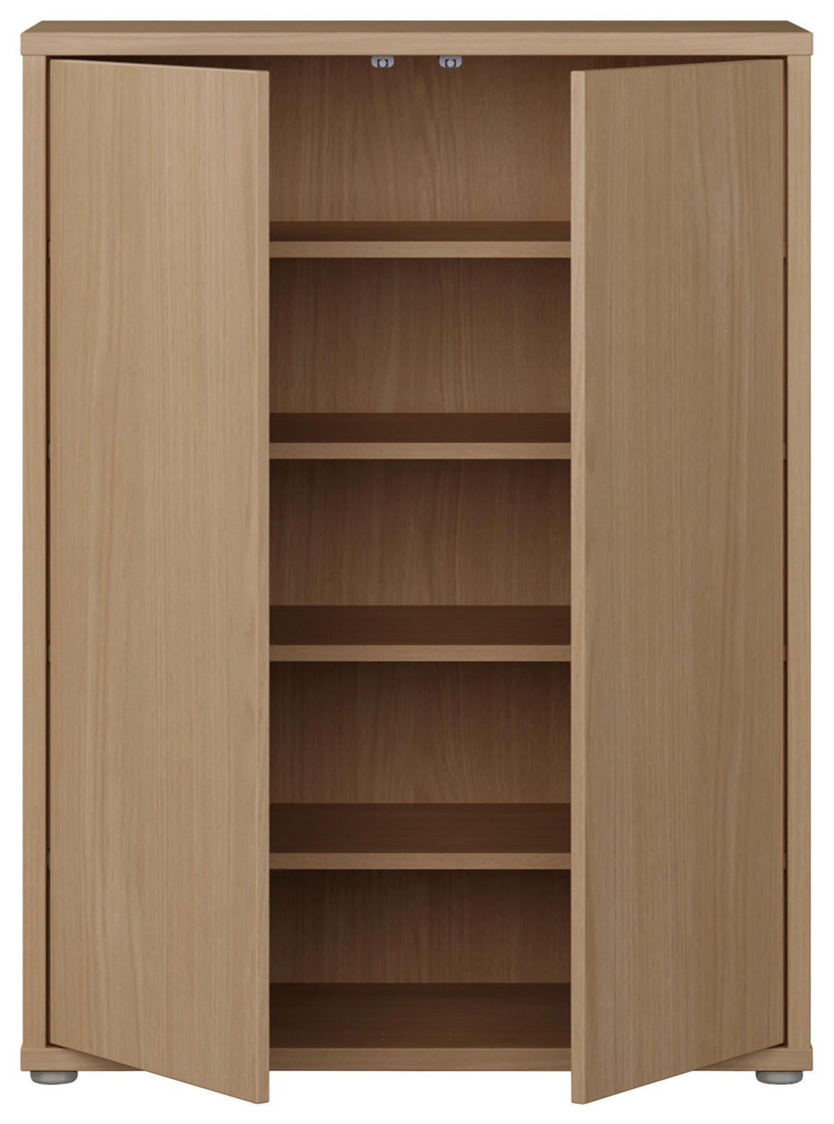SCHUHSCHRANK 74,5/99,1/34,9 cm  - Eichefarben/Grau, MODERN, Holzwerkstoff/Kunststoff (74,5/99,1/34,9cm) - Carryhome