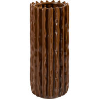 VASE  - Braun, Basics, Keramik (12,5/31cm) - Boltze Home