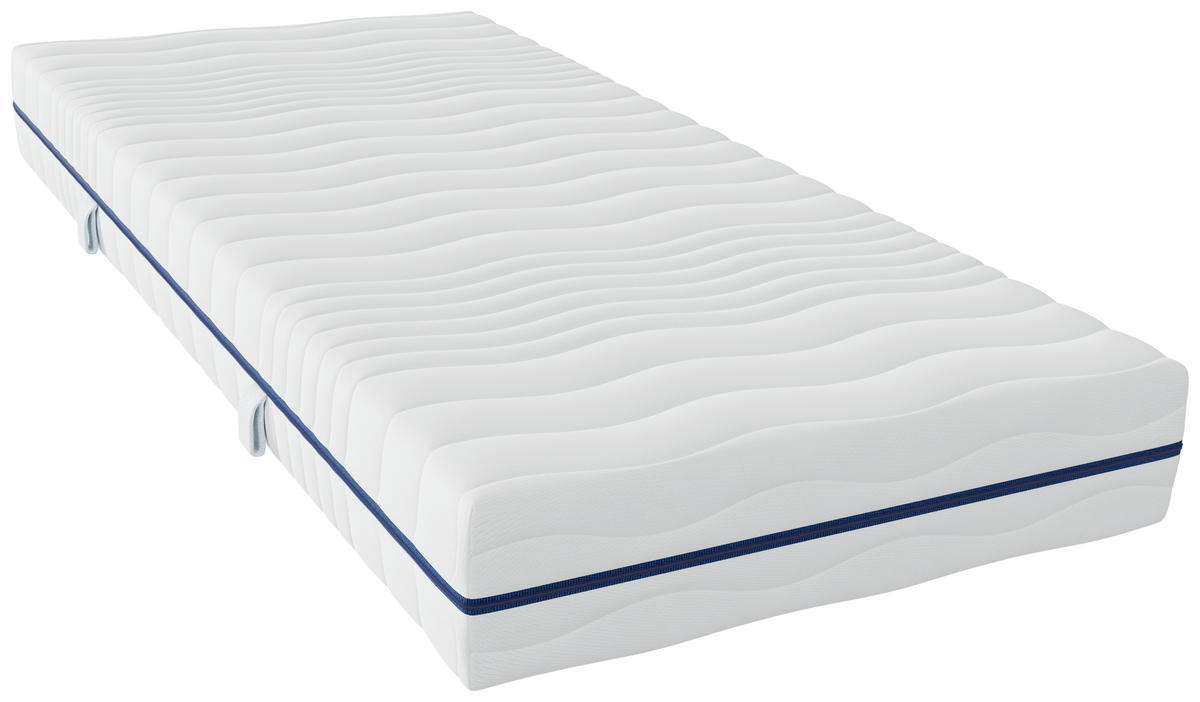 KOMFORTSCHAUMMATRATZE 80/220 cm Höhe ca. 18 cm 7 -Zonen - Weiß, Basics, Textil (80/220cm) - Boxxx