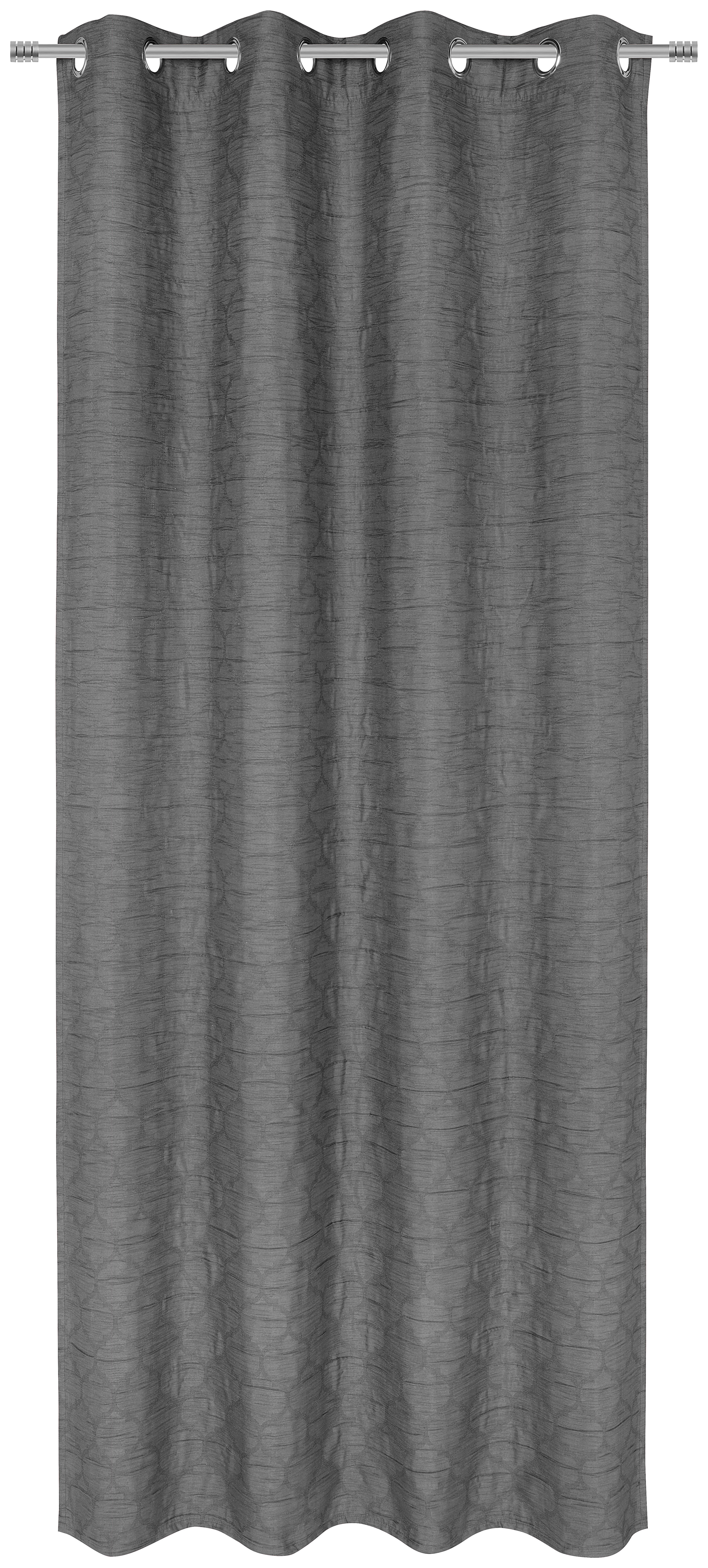 ÖSENSCHAL black-out (lichtundurchlässig) 135/245 cm   - Anthrazit, Basics, Textil (135/245cm) - Esposa