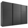 SCHWEBETÜRENSCHRANK in Anthrazit  - Anthrazit/Schwarz, Holzwerkstoff/Metall (298/222/68cm) - Moderano