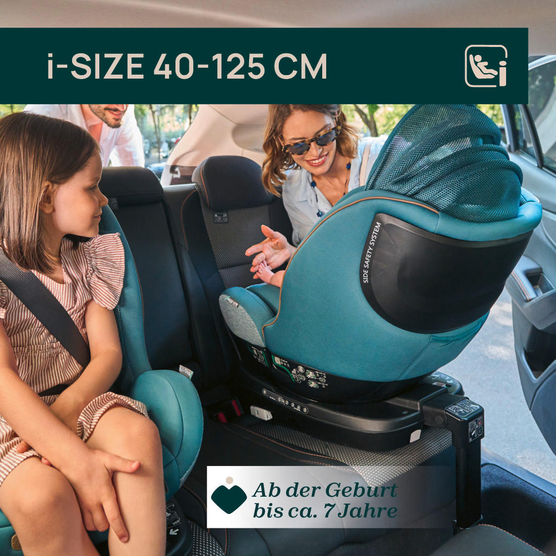 KINDERAUTOSITZ SEAT3FIT AIR   - Graphitfarben, Basics (49/44/61cm) - Chicco
