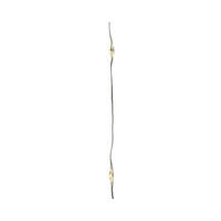 UKRASNE LAMPICE - bela/srebrna, Osnovno, plastika (195cm) - X-Mas
