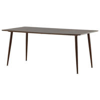 MATBORD i metall, trämaterial 180/90/75 cm   - brun, Design, metall/trämaterial (180/90/75cm) - Livetastic