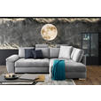 ECKSOFA in Webstoff Hellgrau  - Chromfarben/Silberfarben, Design, Kunststoff/Textil (276/212cm) - Carryhome