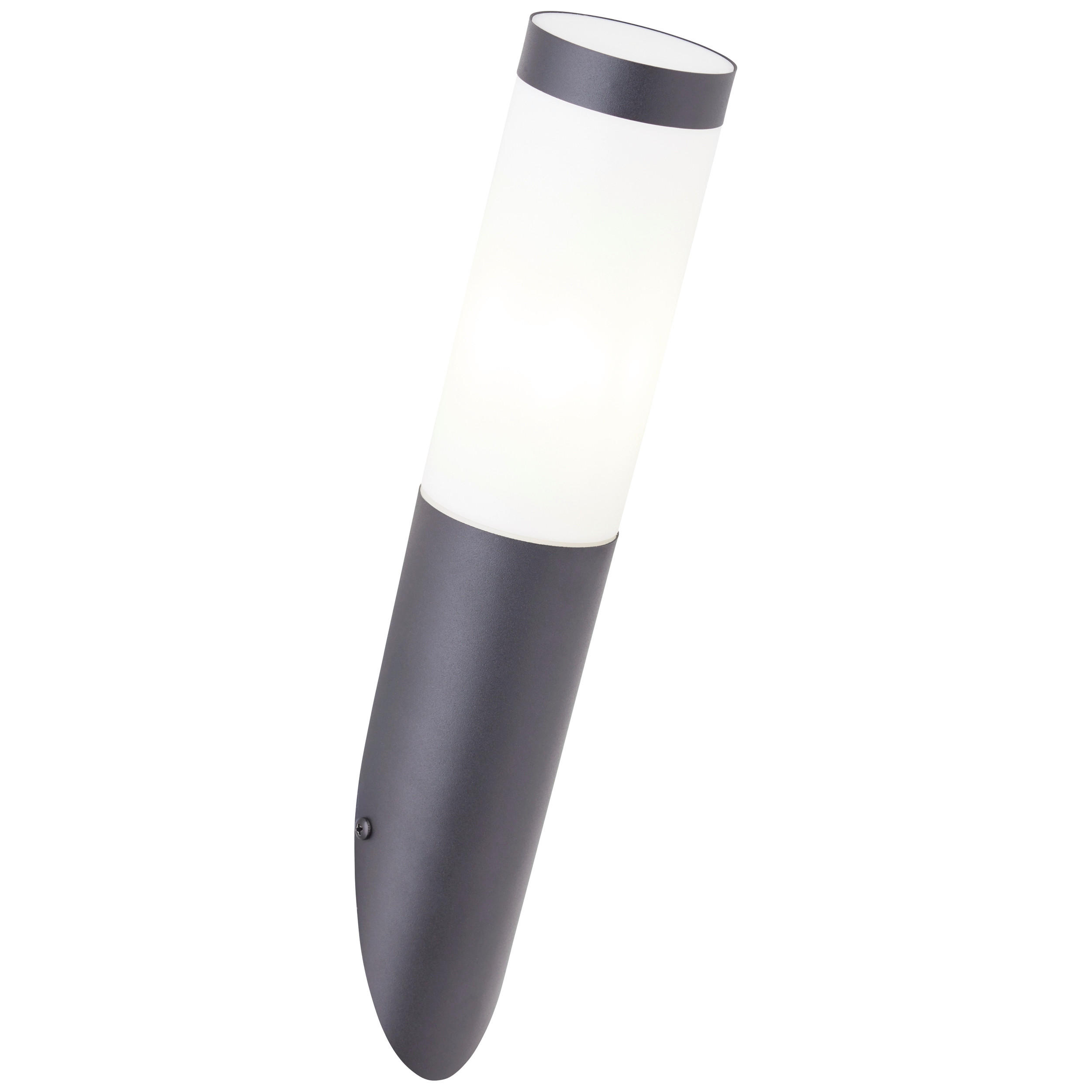 AUßENWANDLEUCHTE   - Schwarz, KONVENTIONELL, Kunststoff/Metall (39,5/7,6/17cm) - Brilliant