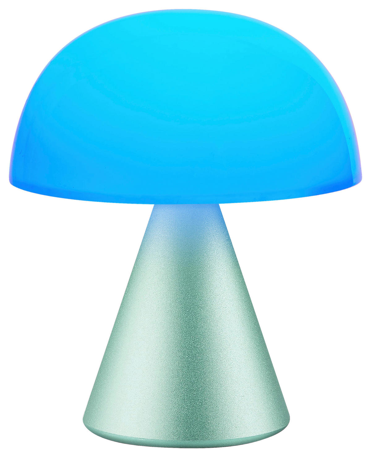 AKKU-TISCHLEUCHTE 9.2/11/9.2 cm  - Mintgrün, Design, Kunststoff/Metall (9.2/11/9.2cm)