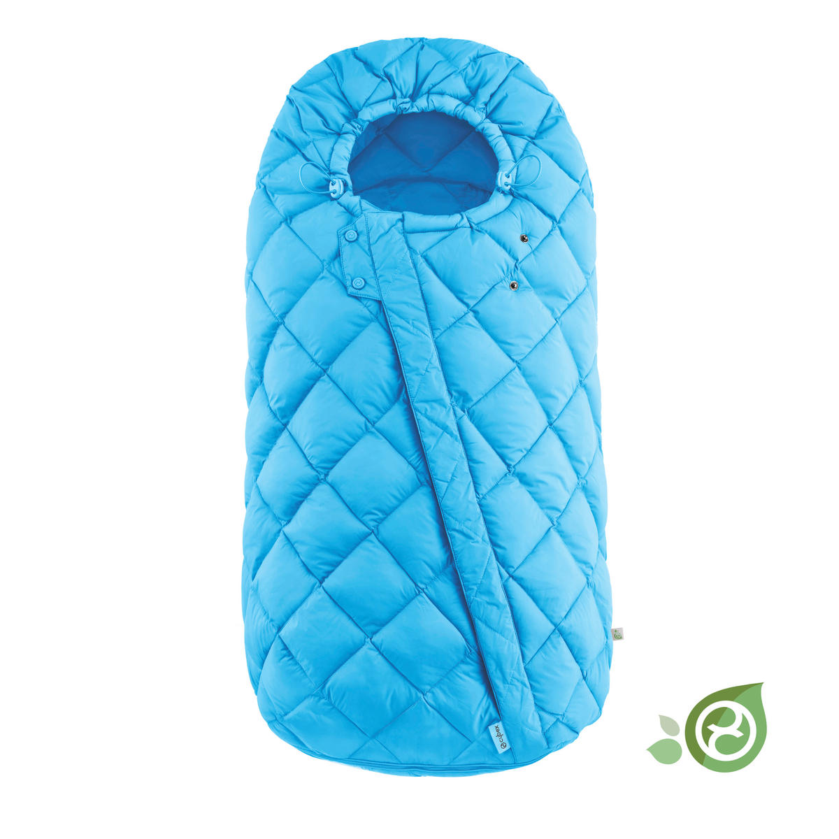 FUßSACK Snogga 2  - Blau, Basics, Textil (90/50/20cm) - cybex GOLD