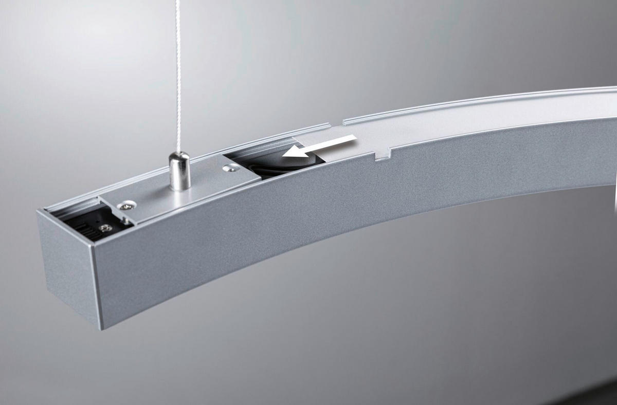 SCHIENENSYSTEM-ABDECKSCHIENE - Chromfarben, Basics, Kunststoff (78,6/3,6/0,1cm) - Paulmann