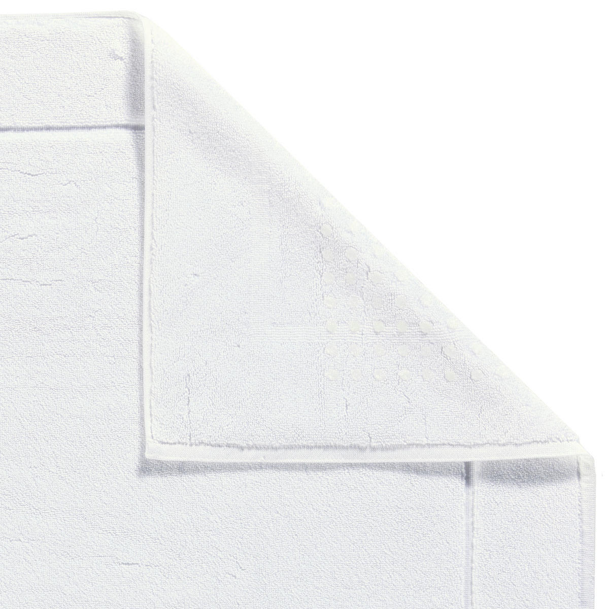 BADEMATTE 60/60 cm Weiß  - Weiß, Basics, Kunststoff/Textil (60/60cm) - Aquanova