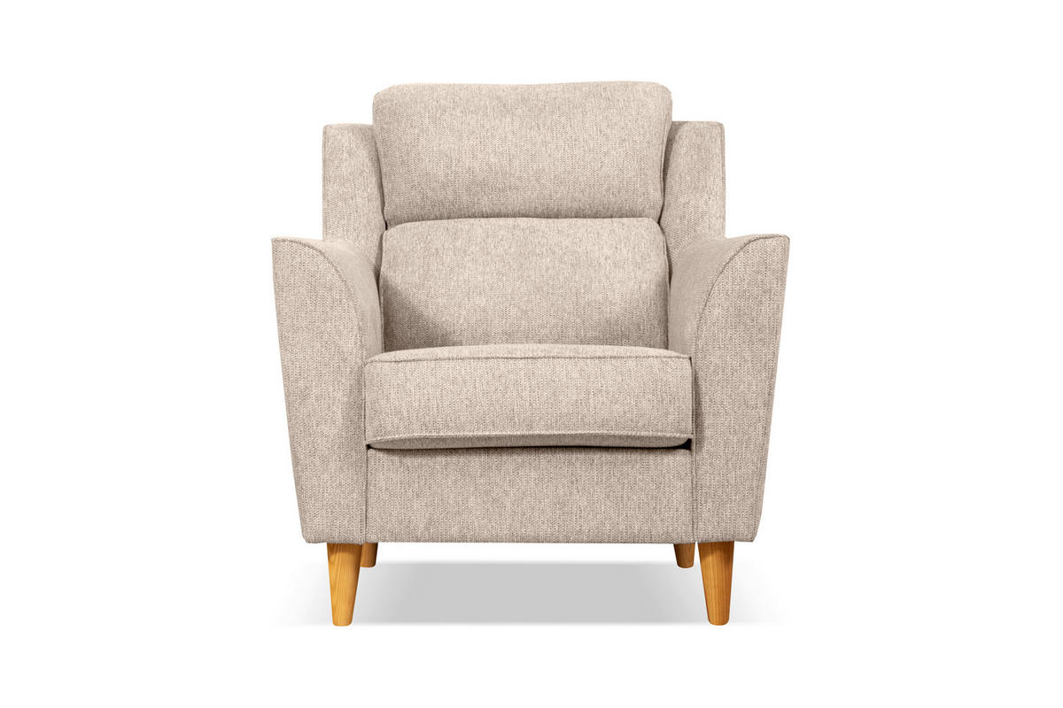SESSEL in Creme  - Creme, Design, Textil (89/96/88cm) - Livetastic
