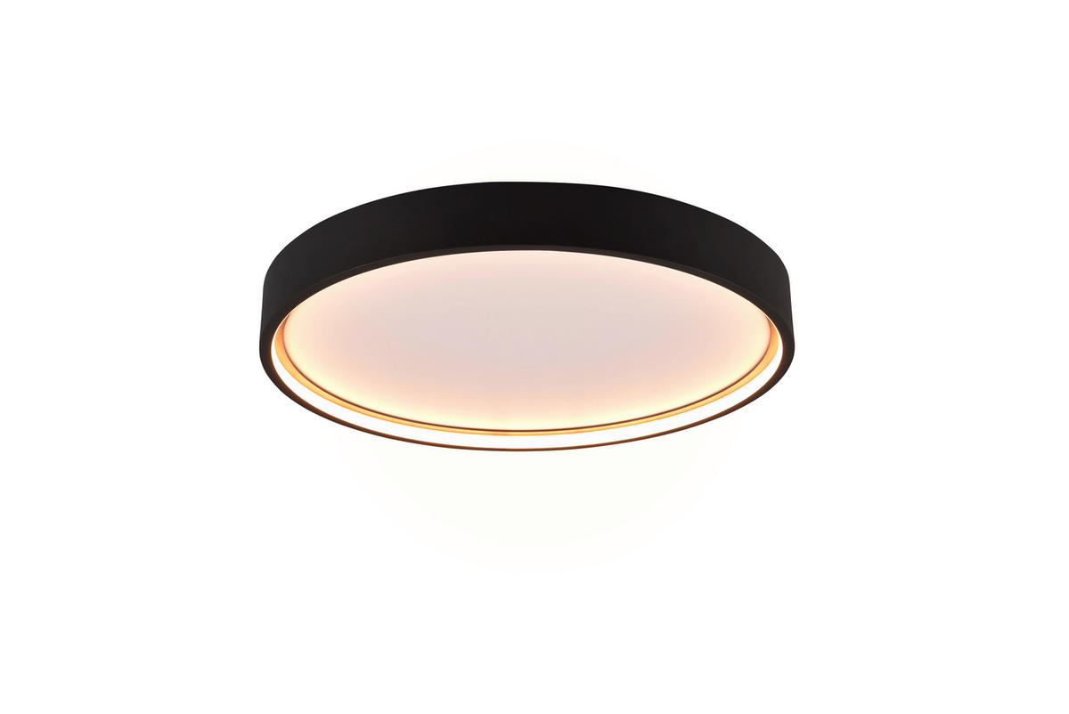 LED-DECKENLEUCHTE  45/5,5 cm    - Schwarz, Basics, Metall (45/5,5cm) - Trio Leuchten