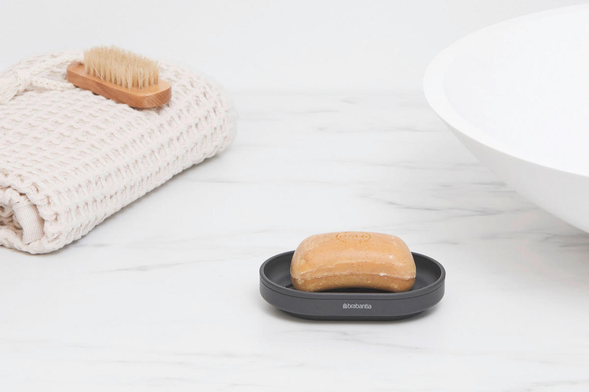 POSUDA ZA SAPUN  siva  metal  MINDSET  - siva, Basics, metal (12.1/2.4/8.1cm) - Brabantia