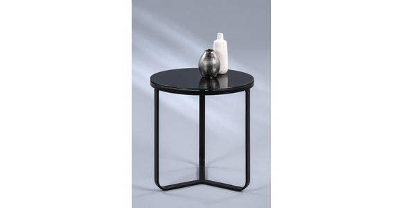 COUCHTISCH in Metall 50/50/50 cm - Schwarz, Design, Glas/Metall (50/50/50cm) - Xora