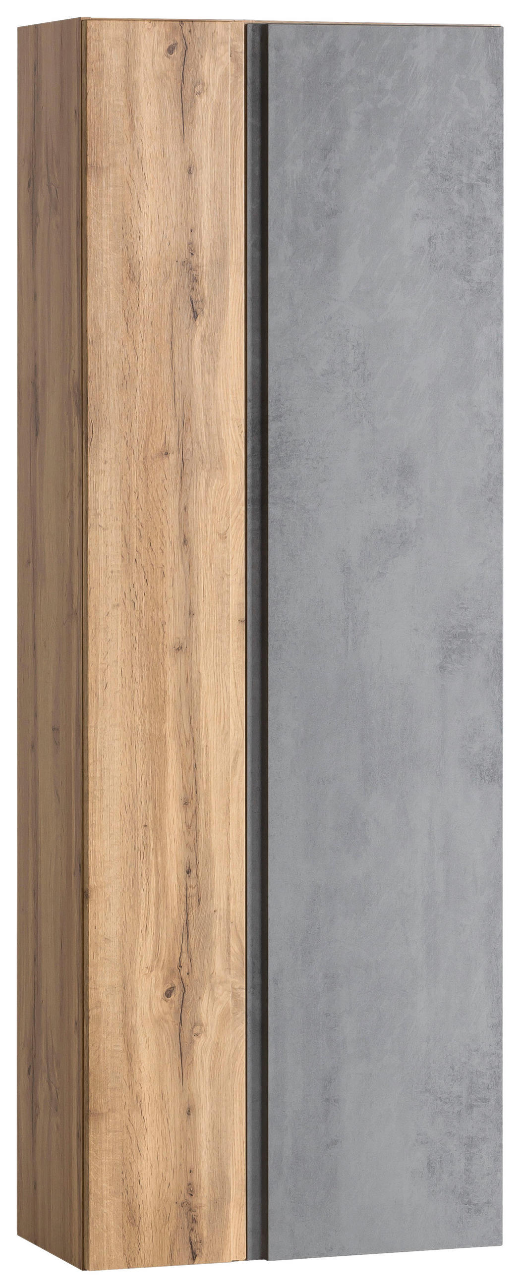HOCHSCHRANK 65/180/35 cm  - Eiche Wotan/Hellgrau, Modern, Holzwerkstoff (65/180/35cm) - Held