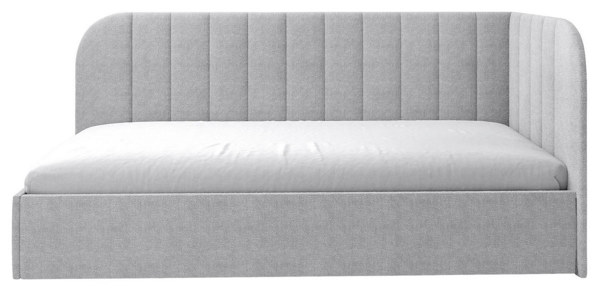 POLSTERBETT 90/200 cm, inkl. Lattenrost, Bettkasten,  in Grau  - Schwarz/Grau, MODERN, Holz/Holzwerkstoff (90/200cm) - MID.YOU