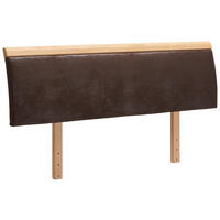 KOPFTEIL  in Braun, Eichefarben  - Eichefarben/Braun, Natur, Holz/Textil (147/44/25cm) - Linea Natura