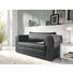 SCHLAFSOFA Lederlook Schwarz - Schwarz/Weiß, Design, Kunststoff/Textil (150/78/70cm) - CARRYHOME
