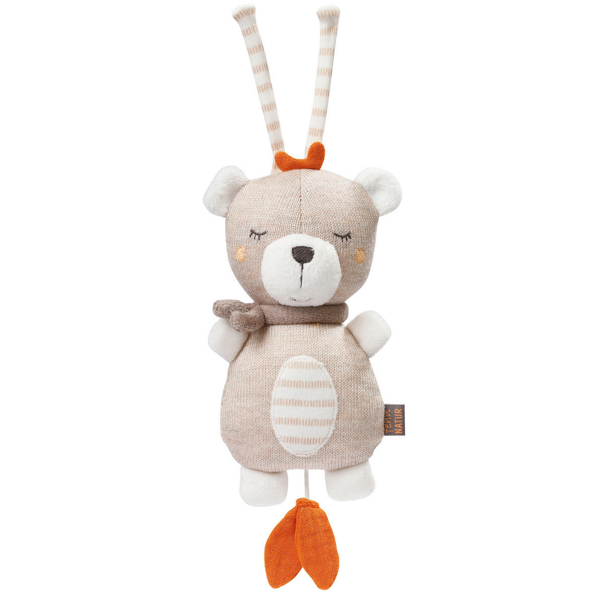 SPIELUHR fehnNATUR  - Hellbraun, Basics, Textil (20/8,5/5,2cm) - Fehn