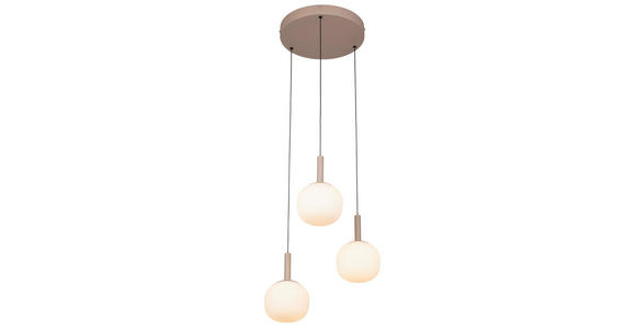LED-HÄNGELEUCHTE 43/150 cm  - Weiß, Design, Glas/Metall (43/150cm) - Novel