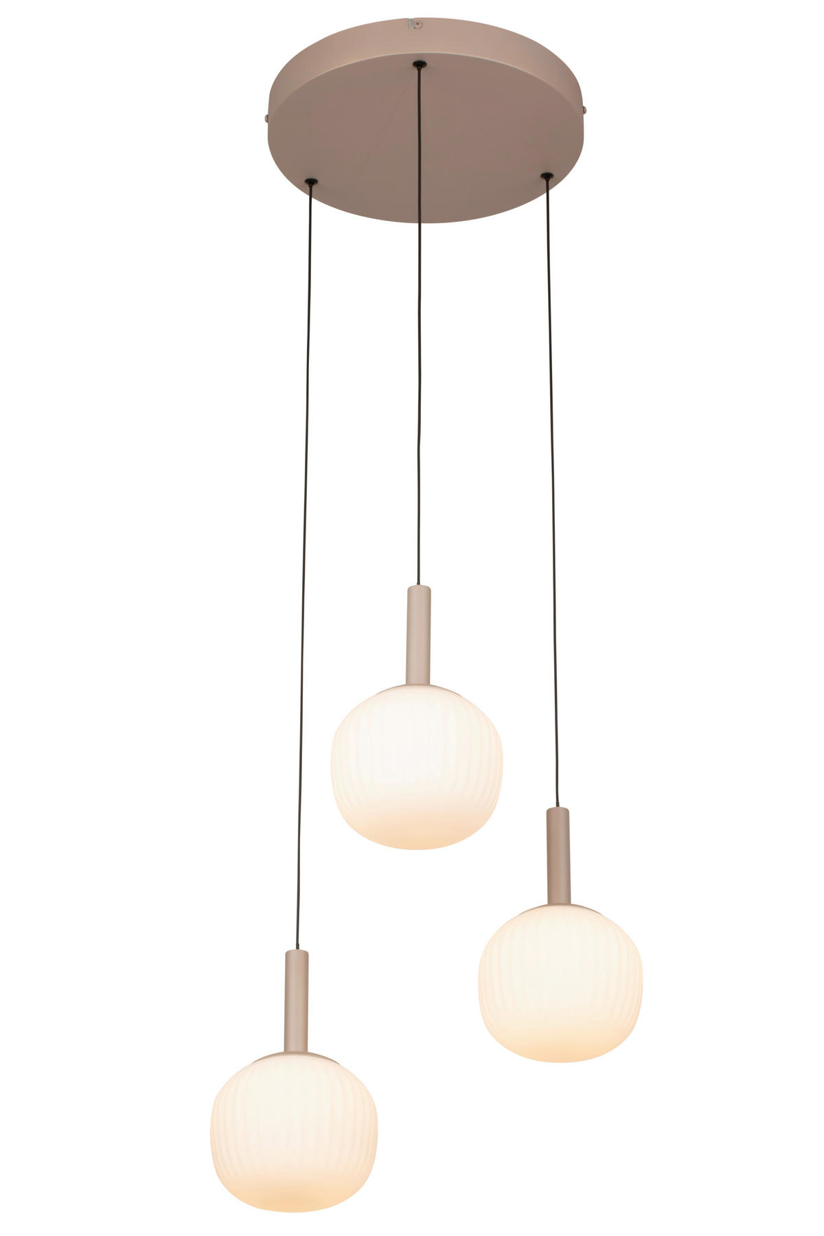 ZÁVĚSNÉ LED SVÍTIDLO, 43/150 cm  - bílá, Design, kov/sklo (43/150cm) - Novel