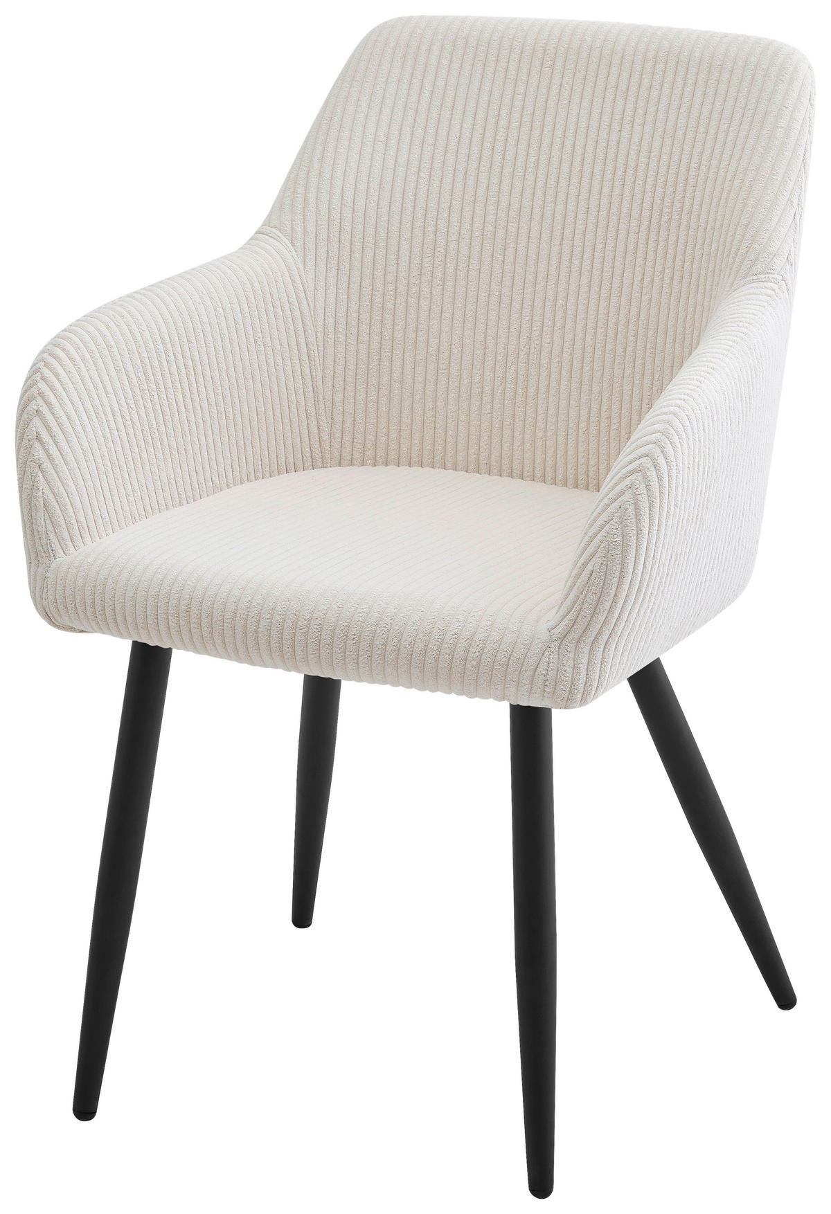 ARMLEHNSTUHL   Webstoff  - Beige/Schwarz, Design, Textil/Metall (56/83,5/59cm) - Ti'me