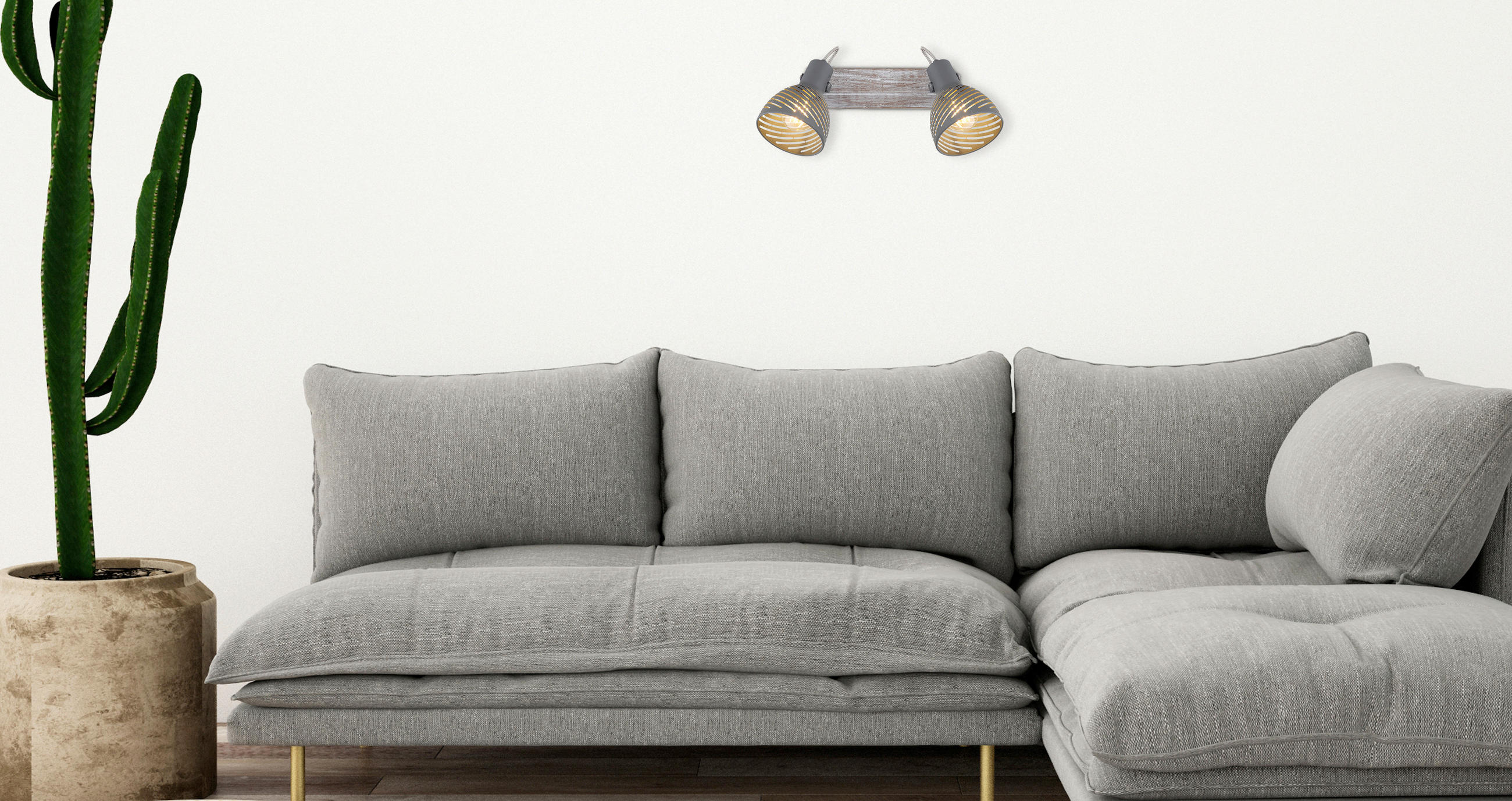 SPOTLIGHT 30/12,5/25 cm   - vit/blå, Basics, metall/trä (30/12,5/25cm) - Globo