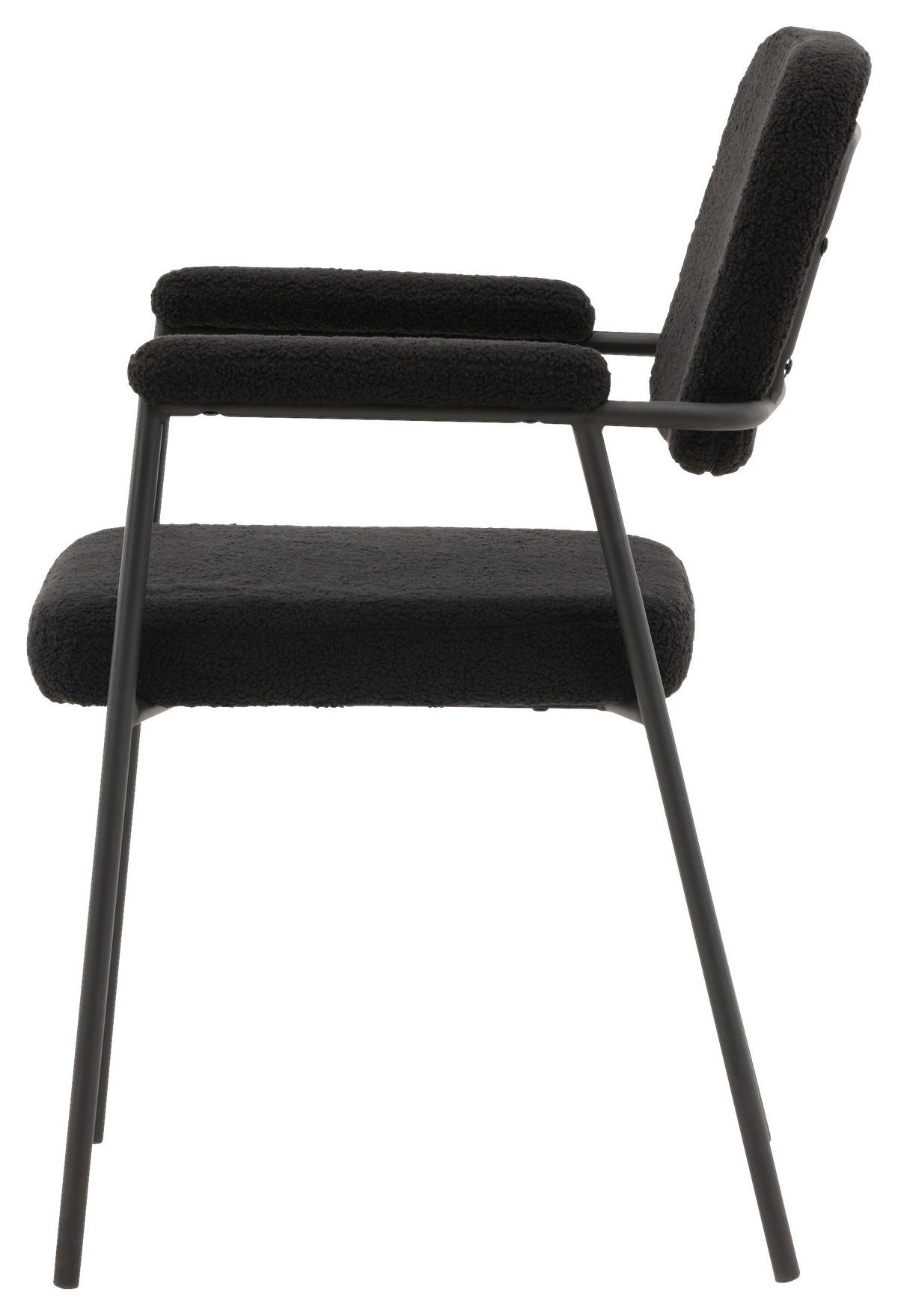 STOLSET stål  - svart, Design, metall/textil (58/90/61cm) - Livetastic