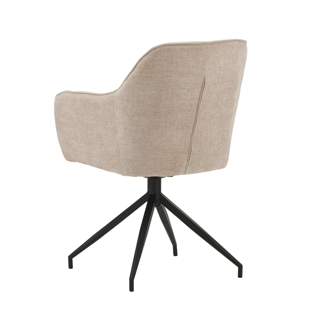 STOLIČKA S PODRÚČKAMI, ženilka, svetlosivá - čierna/sivá, Modern, kov/textil (59/88/60cm) - MID.YOU