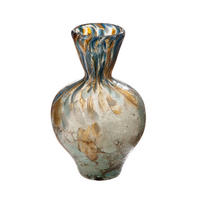 DEKOVASE  - Hellbraun/Hellblau, Basics, Glas (15/24cm)
