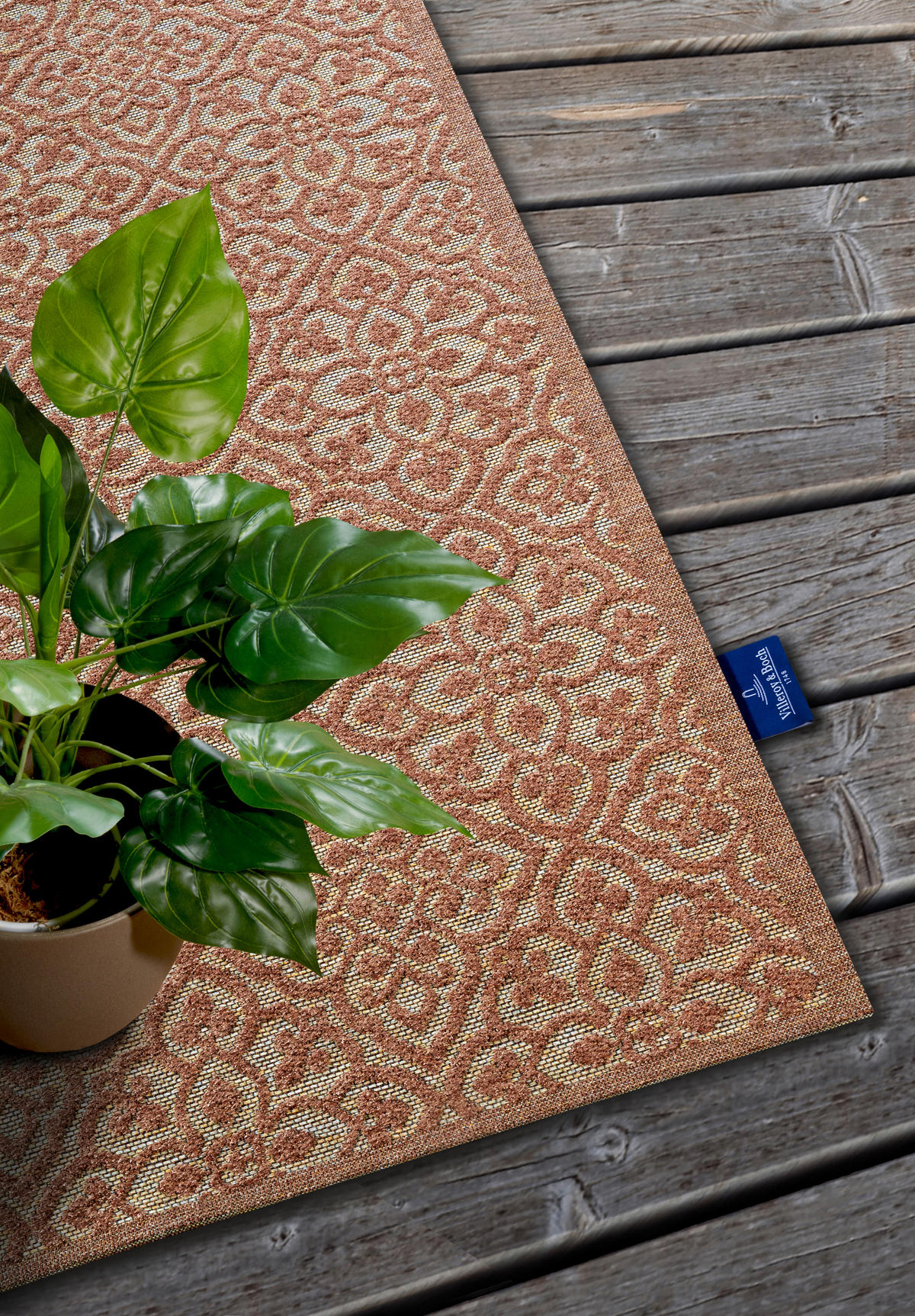 OUTDOORTEPPICH 160/230 cm Kollektion 1883 Kupferfarben  - Kupferfarben, Design, Kunststoff/Textil (160/230cm) - Villeroy & Boch