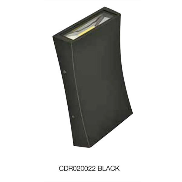 ZUNANJA STENSKA SVETILKA     14,30/4/23 cm          - črna, Design, kovina (14,30/4/23cm)