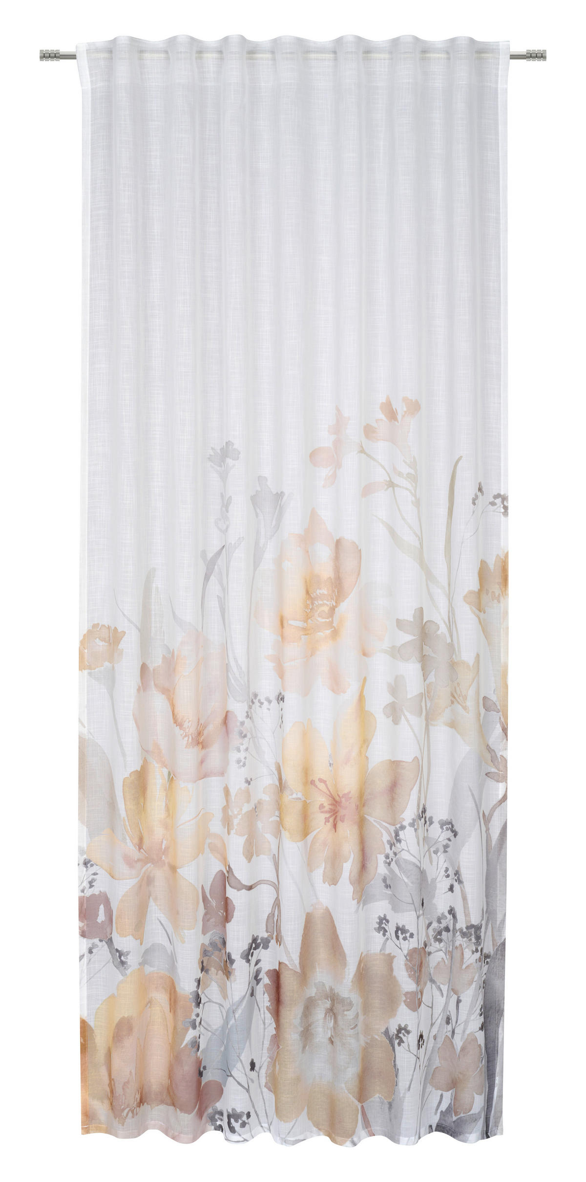 HOTOVÝ ZÁVES, polopriehľadné, 140/245 cm - žltá, Konventionell, textil (140/245cm) - Esposa