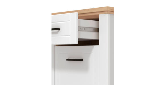 GARDEROBE 4-teilig  in 175/194,5/41 cm  - Weiß/Eiche Artisan, Basics, Holzwerkstoff (175/194,5/41cm) - Carryhome