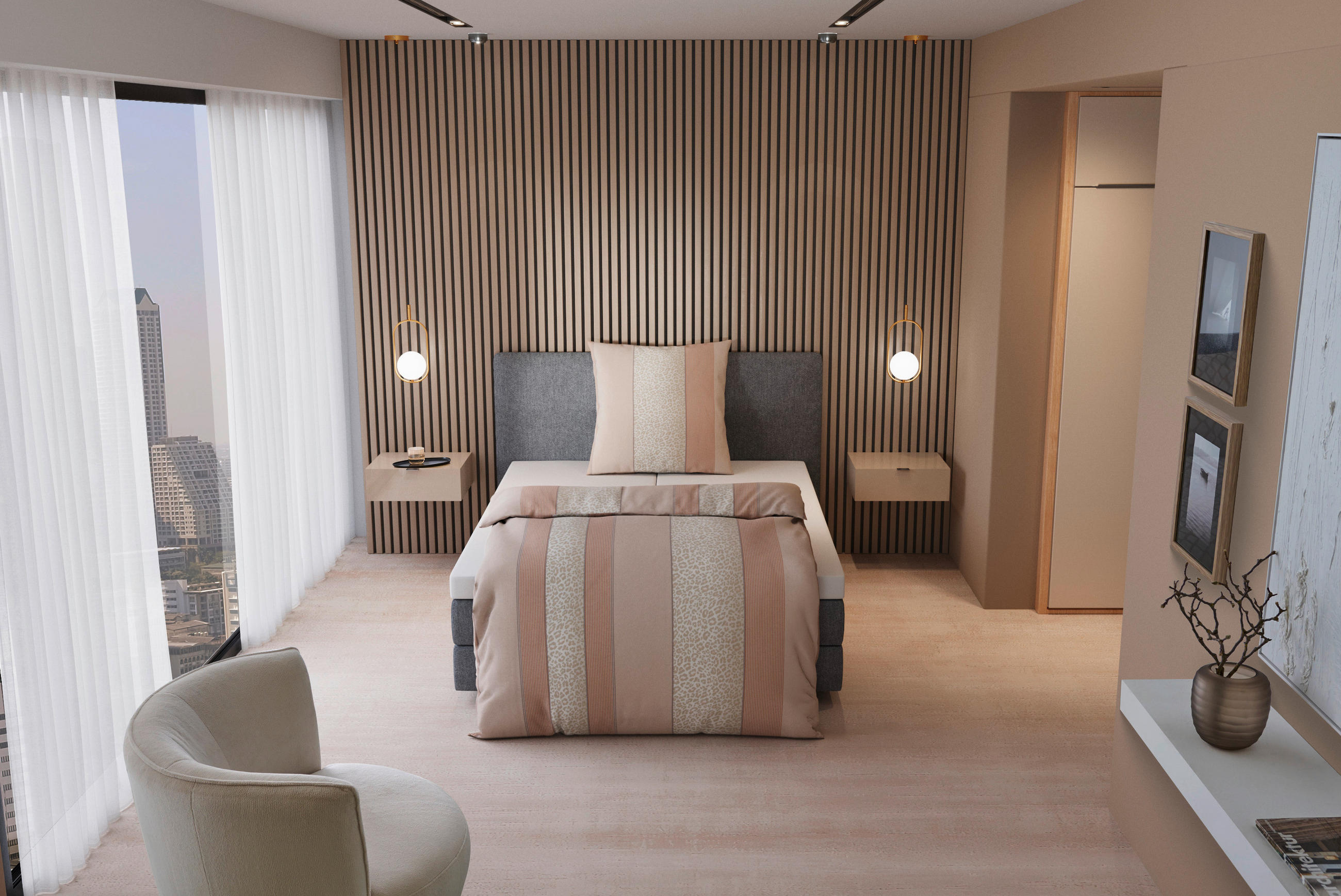 BETTWÄSCHE Satin 135/200 cm  - Beige, Textil (135/200cm) - Dieter Knoll