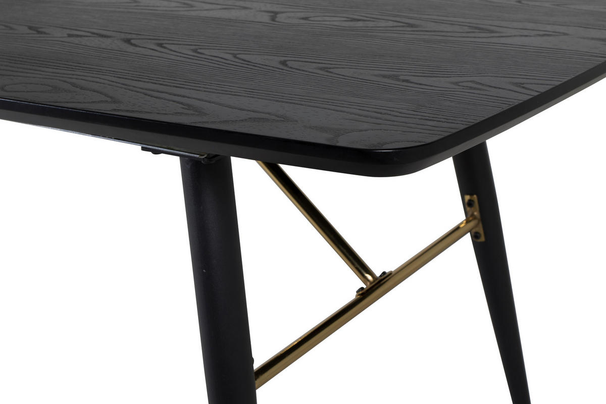 MATBORD i metall, trämaterial 180/85/75 cm   - svart, Design, metall/trämaterial (180/85/75cm) - Livetastic