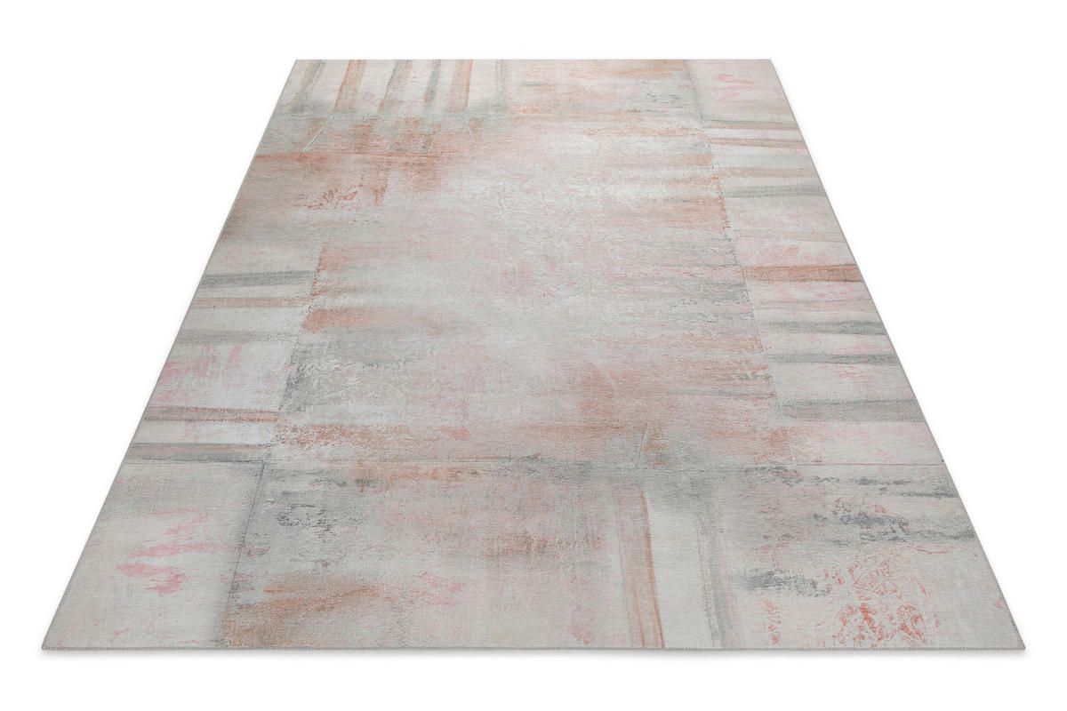FLACHWEBETEPPICH  Wohnzimmer 160/230 cm Maui Grau, Altrosa, Greige rechteckig  - Greige/Altrosa, KONVENTIONELL, Textil (160/230cm) - Esprit