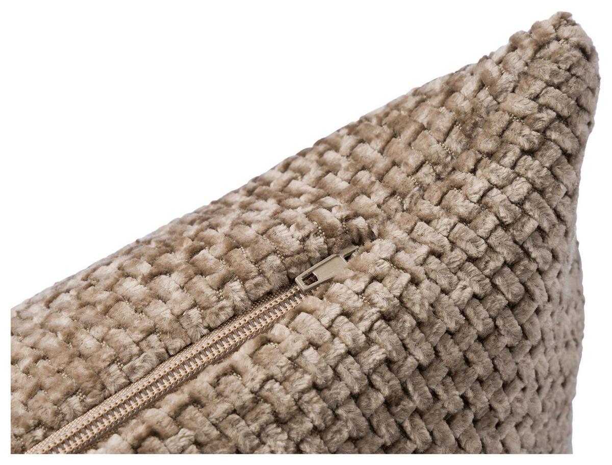 DEKORAČNÝ VANKÚŠ 50/50 cm - bahenná hnedá, Basics, textil (50/50cm) - Novel