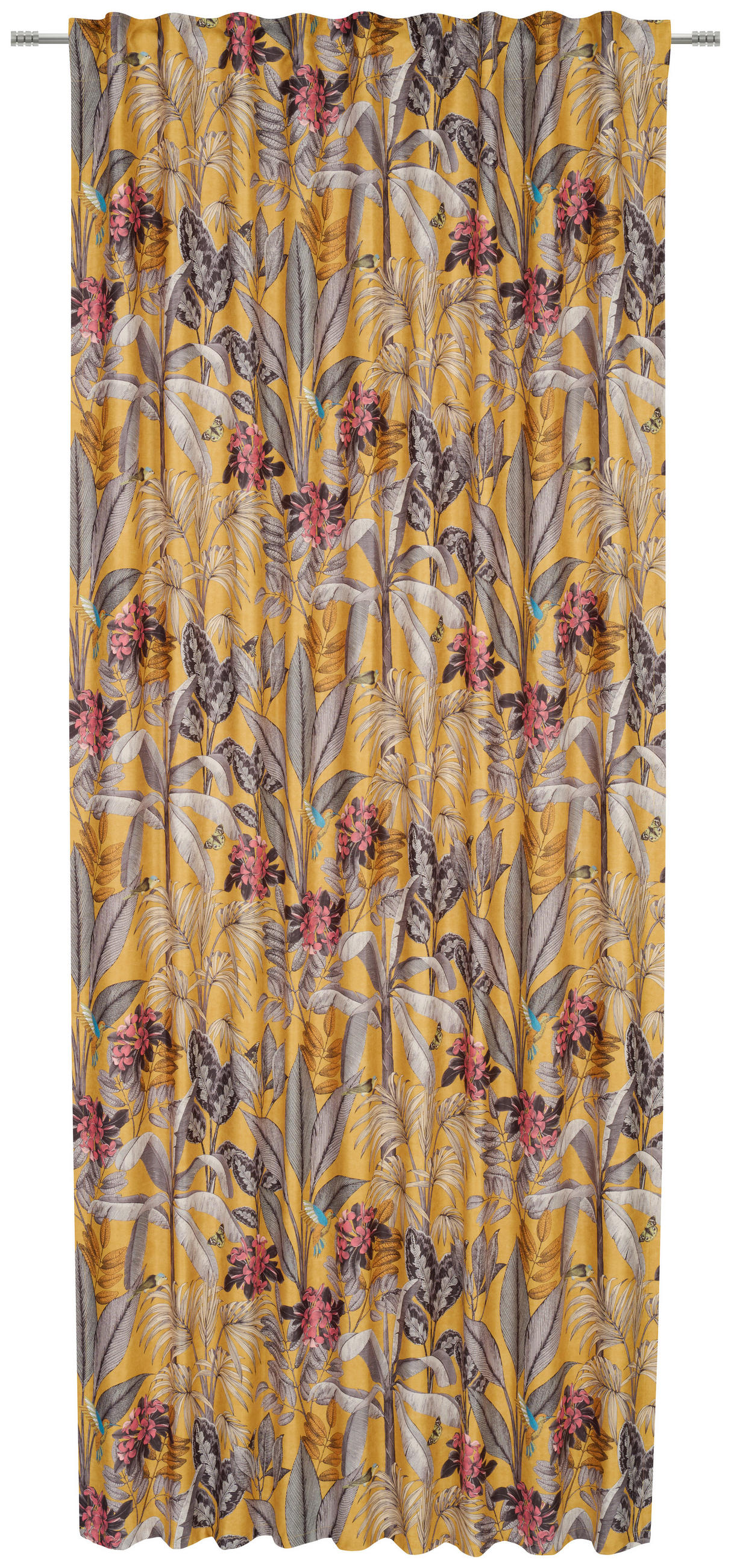 DEKOSTOFF per lfm blickdicht  - Senfgelb, KONVENTIONELL, Textil (145cm) - Esposa