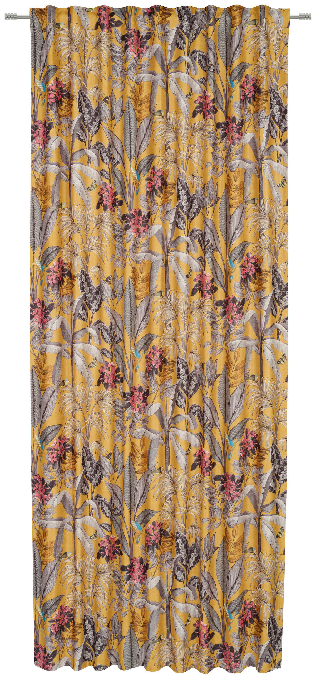 DEKOSTOFF per lfm blickdicht  - Senfgelb, KONVENTIONELL, Textil (145cm) - Esposa