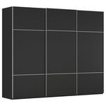 SCHWEBETÜRENSCHRANK 242/223/68 cm 3-türig Schwarz  - Alufarben/Schwarz, KONVENTIONELL, Holzwerkstoff/Metall (242/223/68cm) - Novel