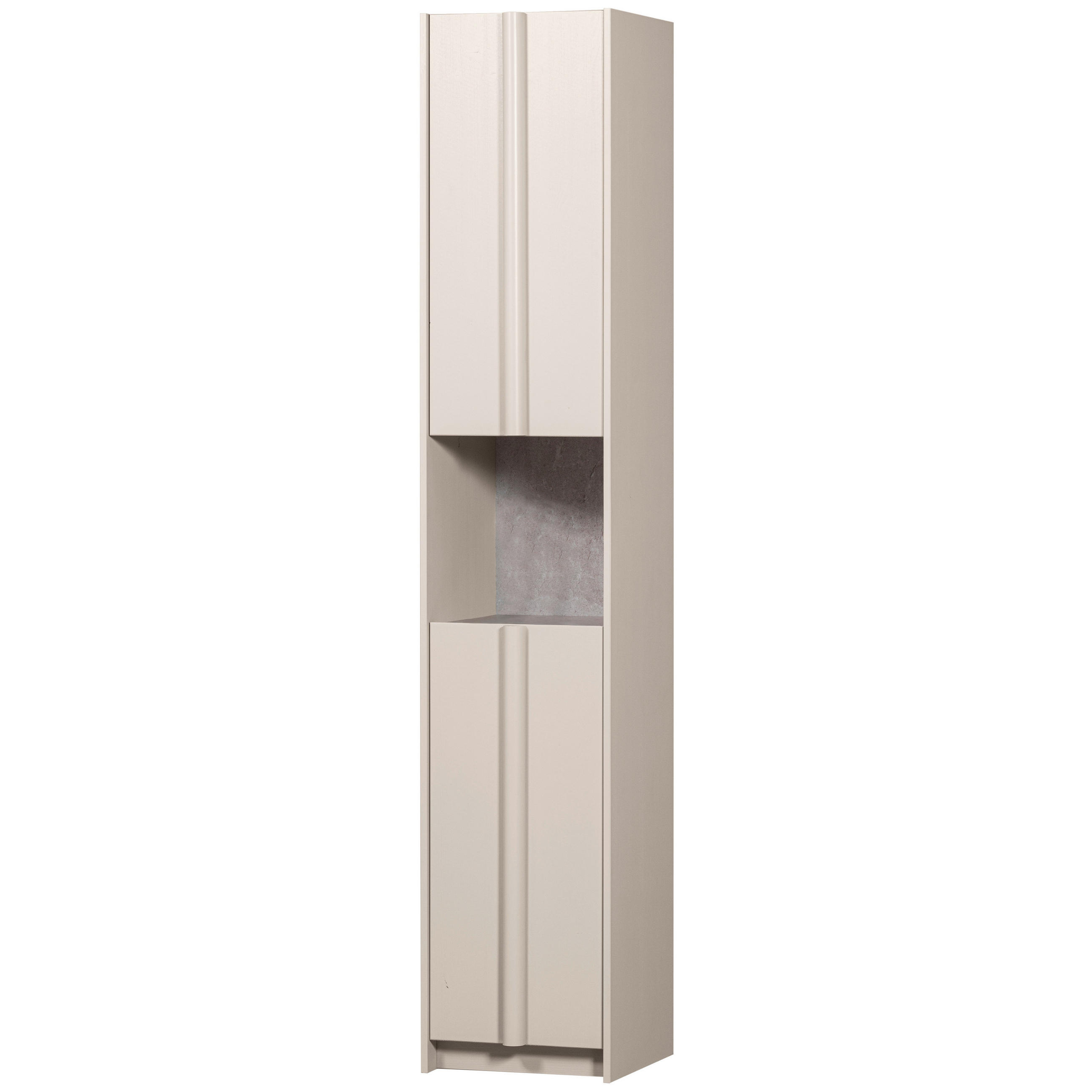 GARDEROBENSCHRANK 40/210/42 cm  - Hellgrau, Design, Holz (40/210/42cm) - Livetastic