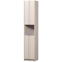 GARDEROBENSCHRANK Basu  in 40/210/42 cm  - Hellgrau, Design, Holz (40/210/42cm) - Livetastic