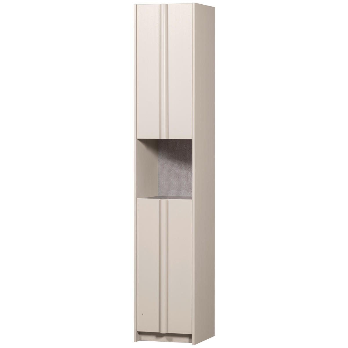 GARDEROBENSCHRANK Basu  in 40/210/42 cm  - Hellgrau, Design, Holz (40/210/42cm) - Livetastic