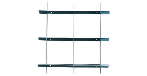 WANDREGAL 40/40/15 cm  - Grün, Basics, Metall (40/40/15cm) - Landscape